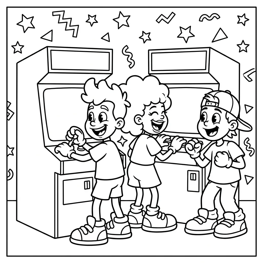 Free Printable Cartoon Coloring Pages 90S Sheet 7