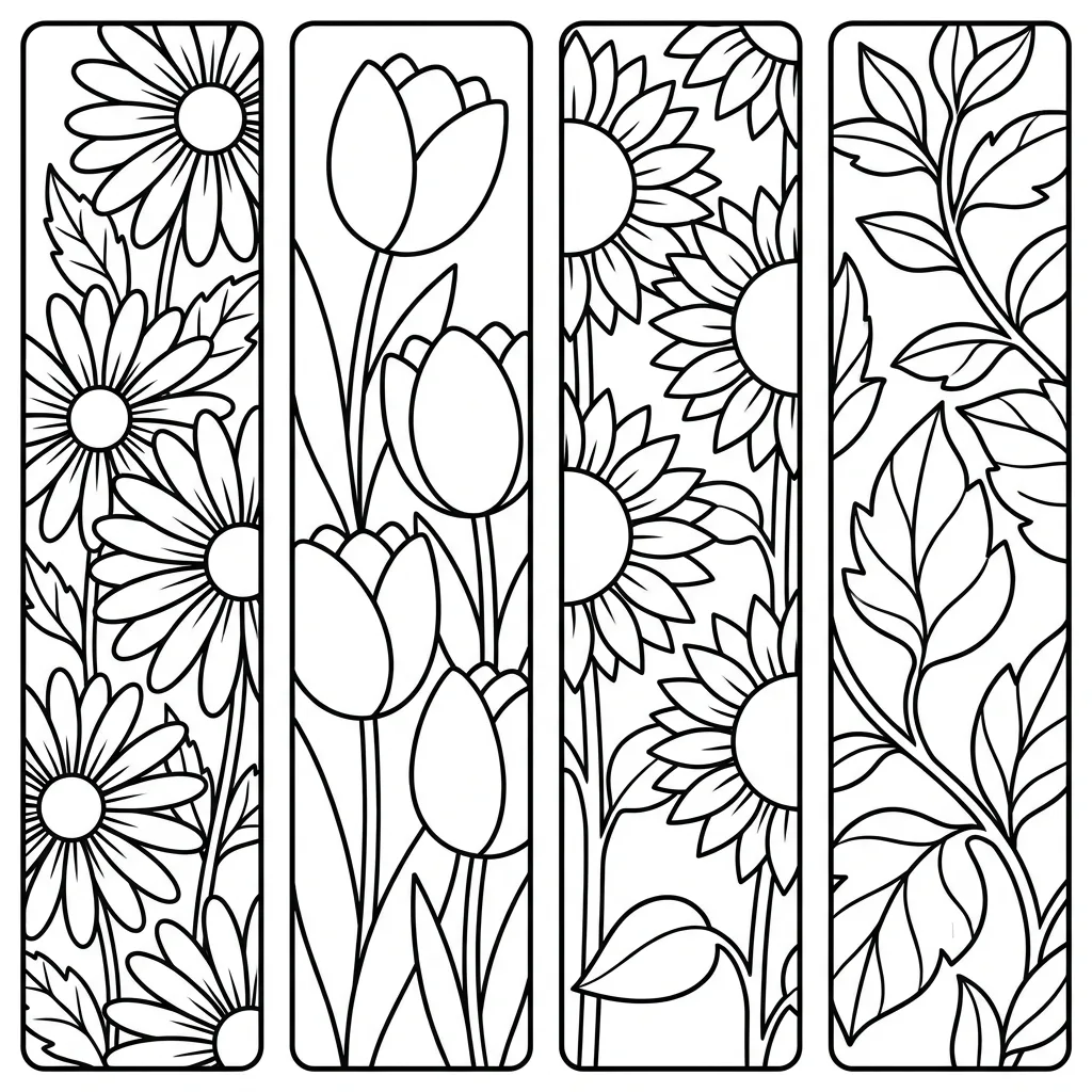 Free Printable Bookmark Coloring Pages Sheet 10