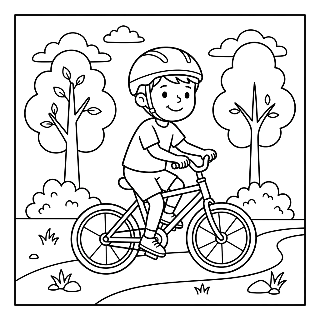 Free Printable Boy Coloring Pages Sheet 5
