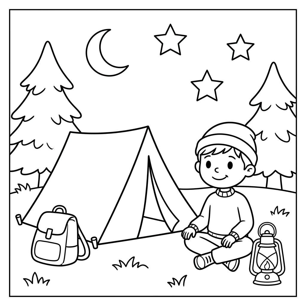 Free Printable Boy Coloring Pages Sheet 7