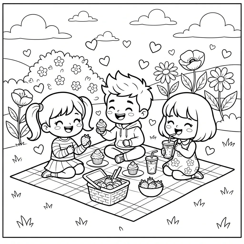 Free Printable Chibi Coloring Pages Sheet 6