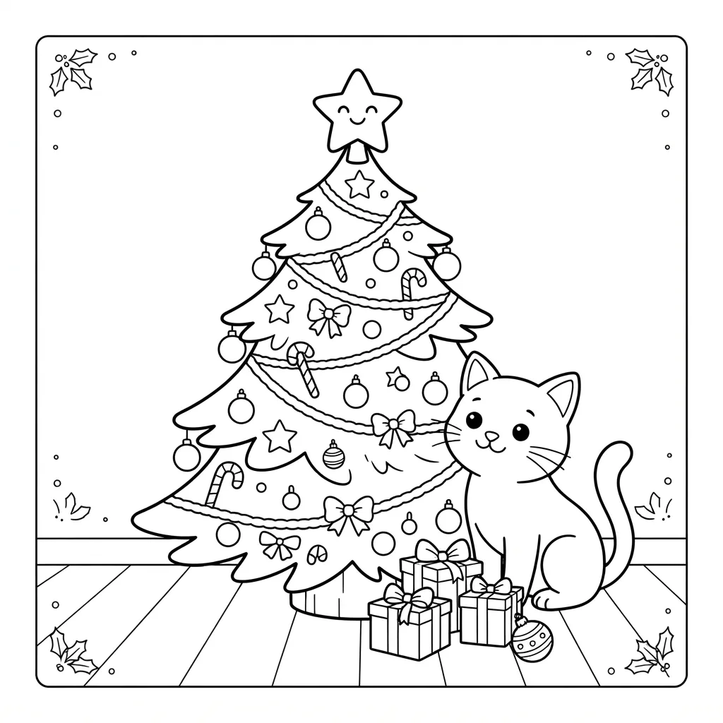 Free Printable Free Christmas Coloring Pages Sheet 1