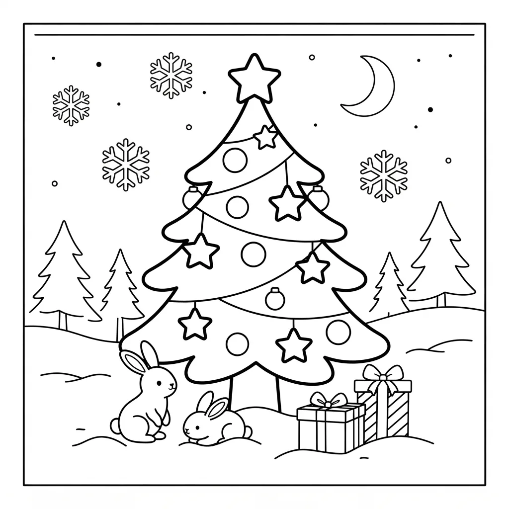 Free Printable Free Christmas Coloring Pages Sheet 4