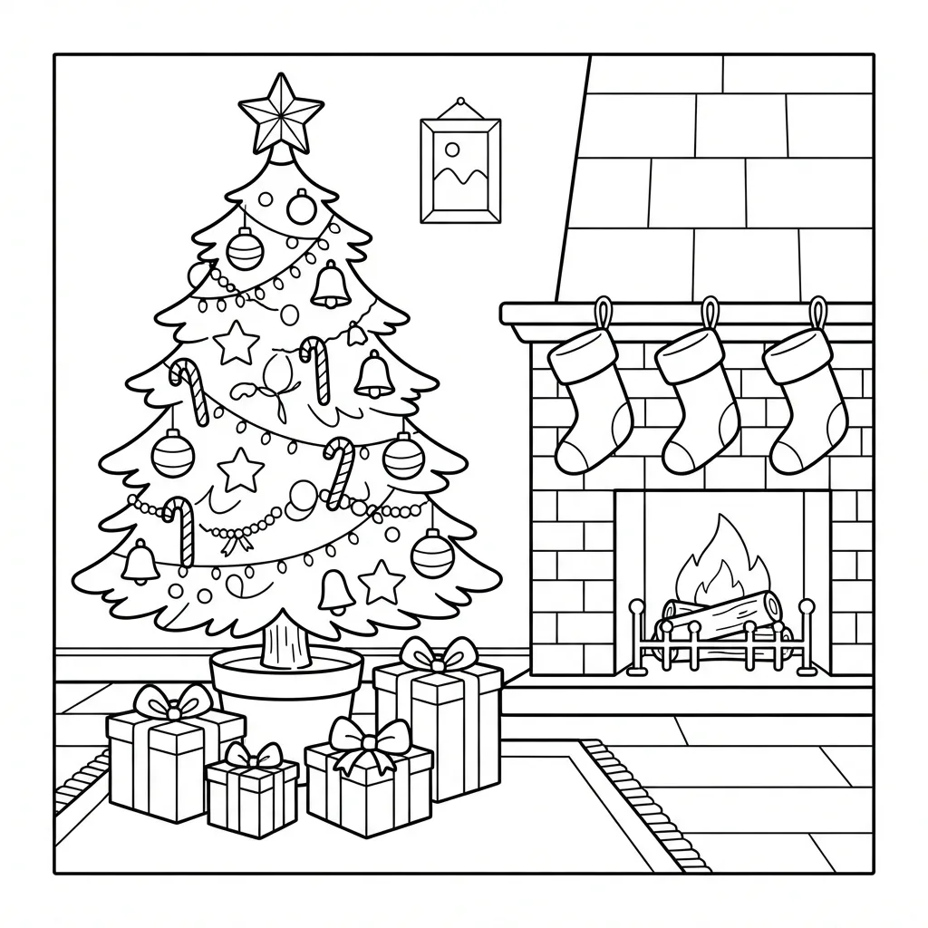Free Printable Free Christmas Coloring Pages Sheet 5