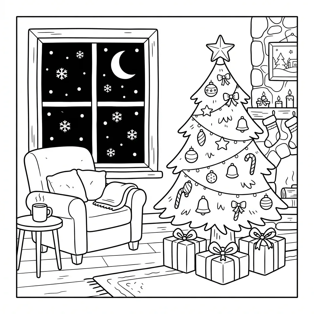 Free Printable Free Christmas Coloring Pages Sheet 8