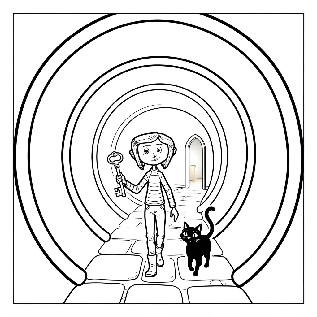 Free Printable Coraline Coloring Pages Sheet 6