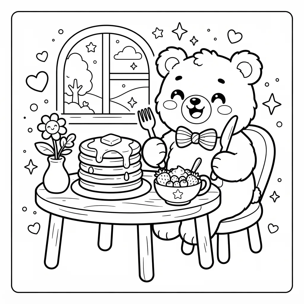 Free Printable Coloring Pages Cute Kawaii Sheet 3