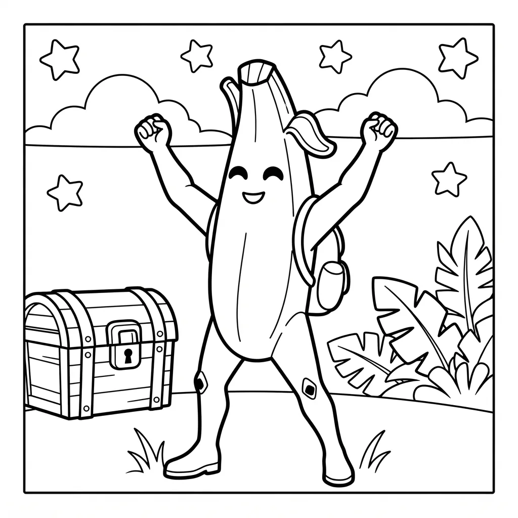 Free Printable Fortnite Coloring Pages Sheet 1