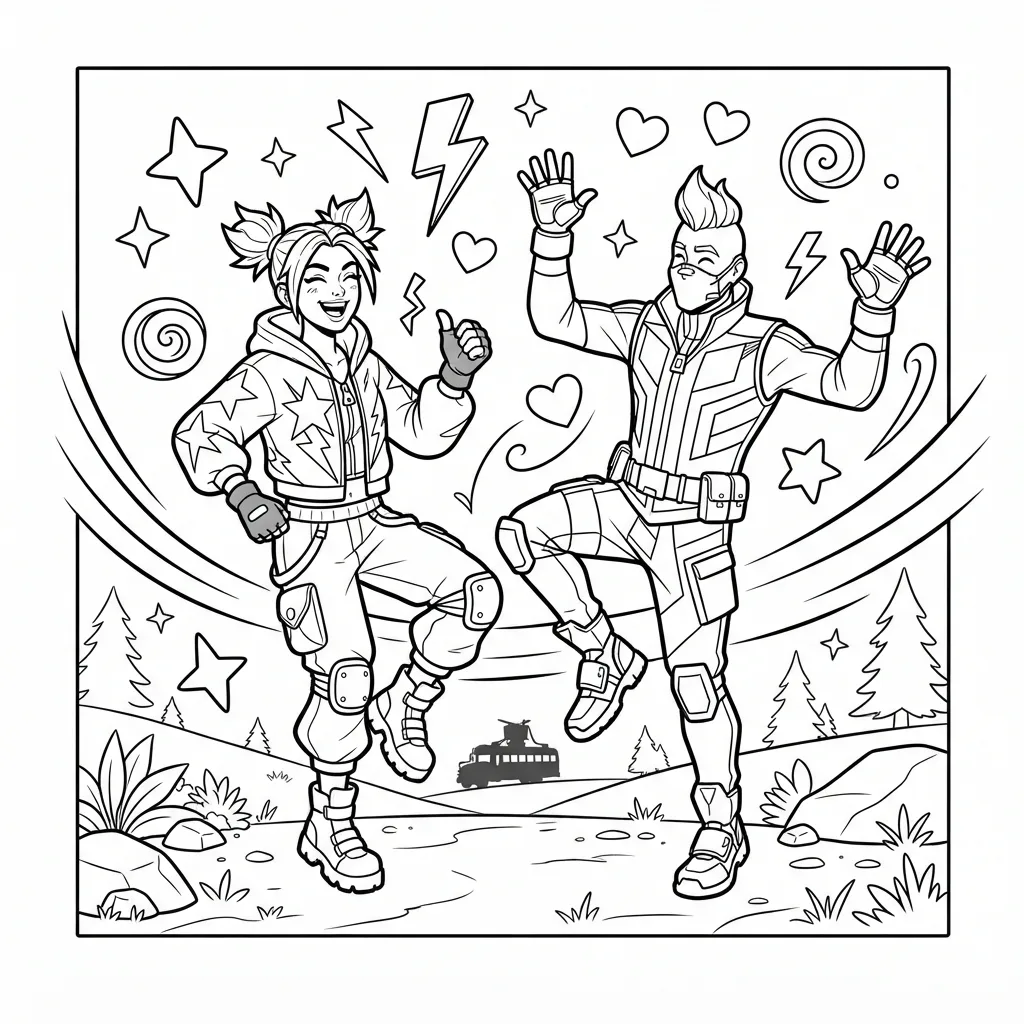 Free Printable Fortnite Coloring Pages Sheet 10