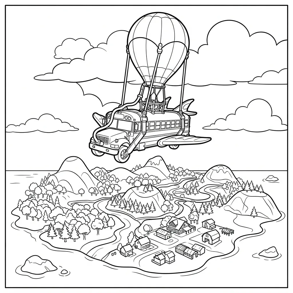 Free Printable Fortnite Coloring Pages Sheet 8