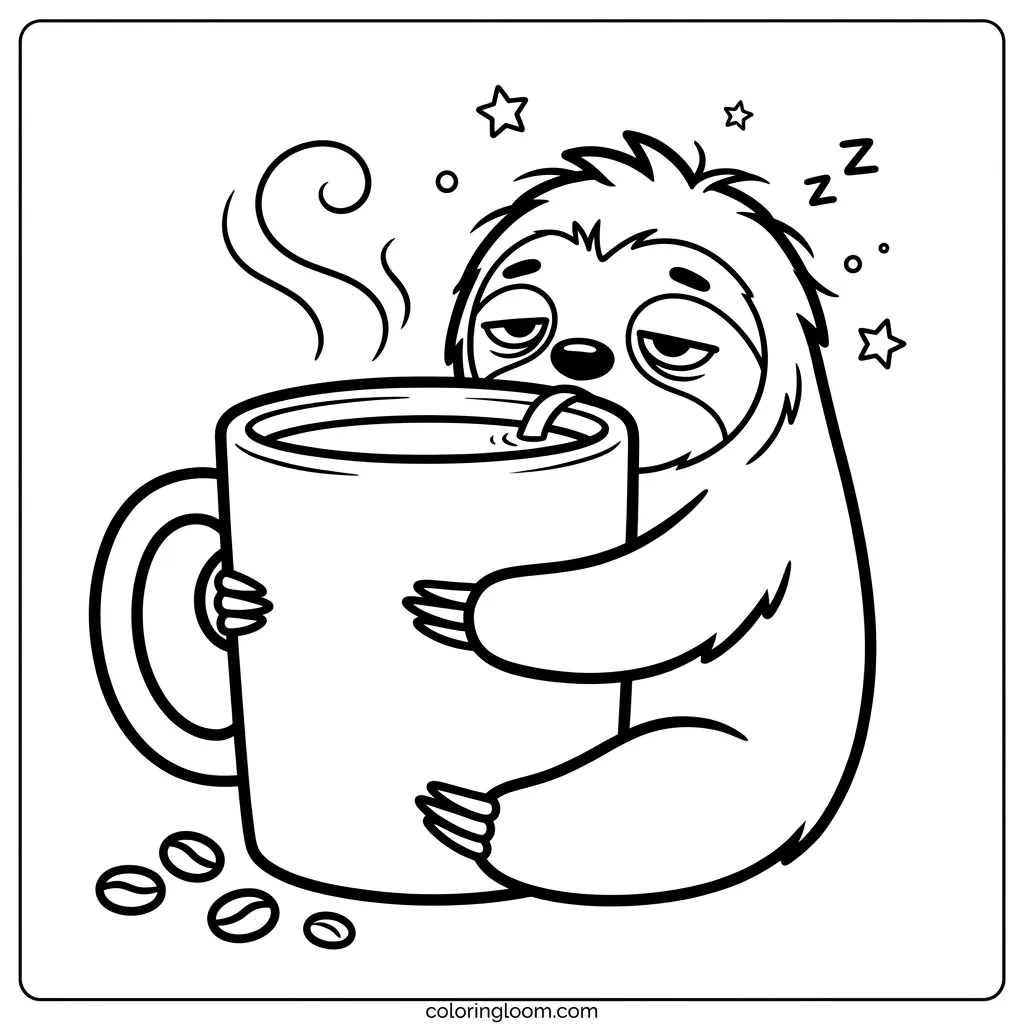 Free Printable Funny Coloring Page for Kids 10