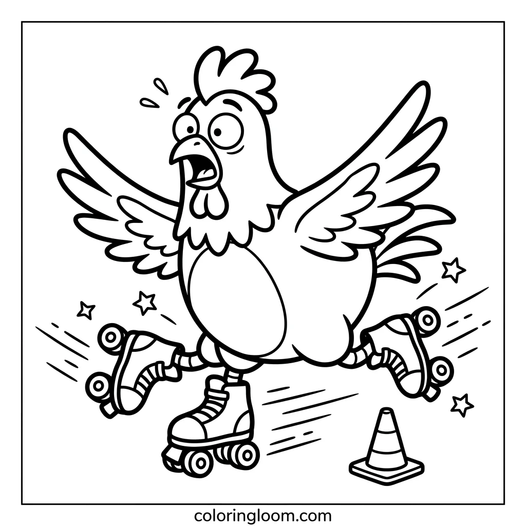 Free Printable Funny Coloring Page for Kids 3