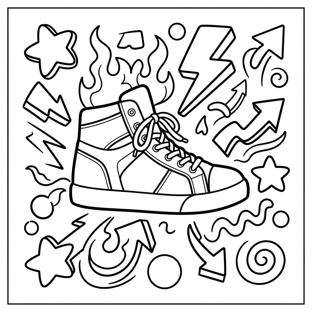 Free Printable Graffiti Coloring Pages Sheet 1