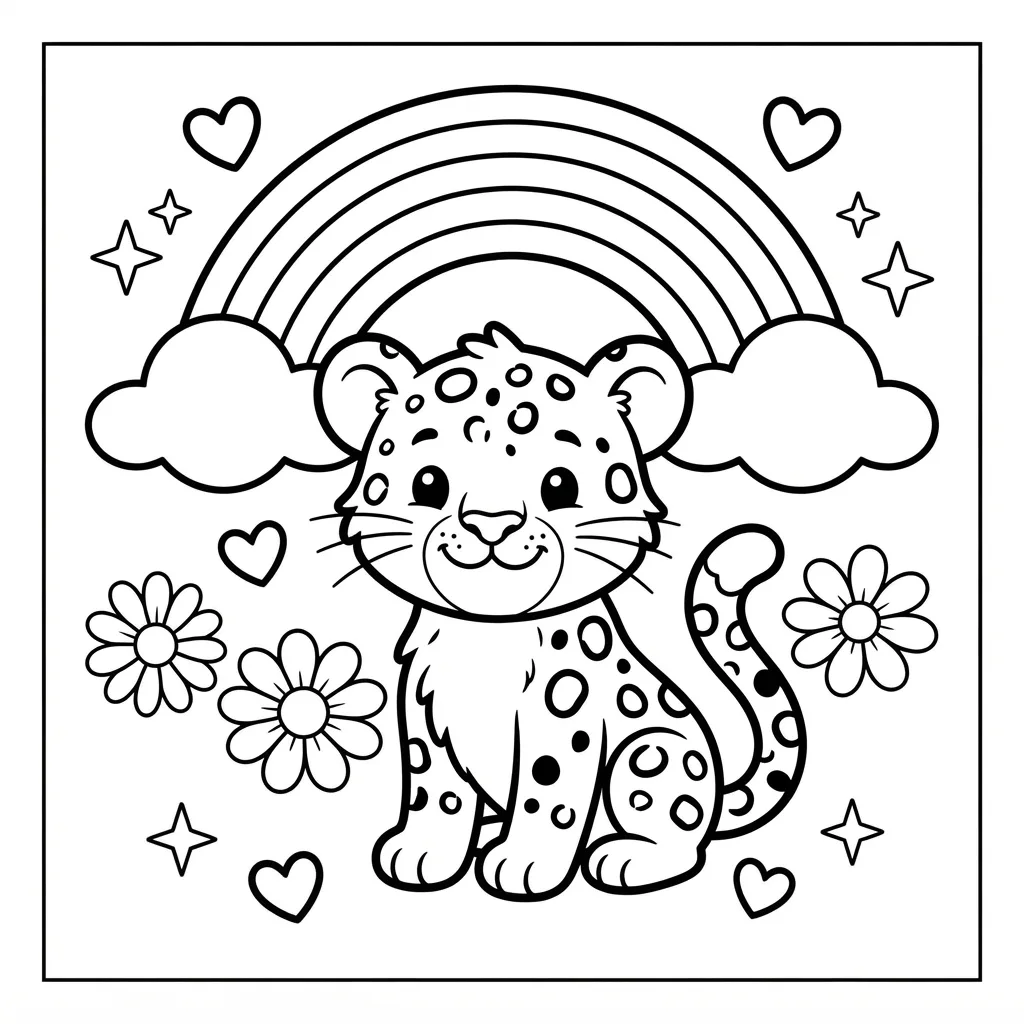 Free Printable Lisa Frank Coloring Pages Sheet 11
