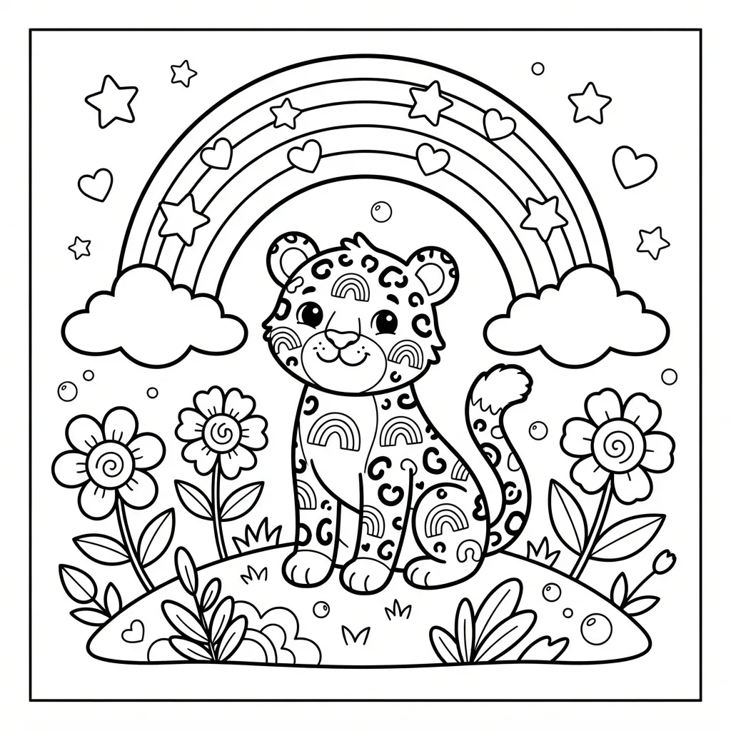 Free Printable Lisa Frank Coloring Pages Sheet 12