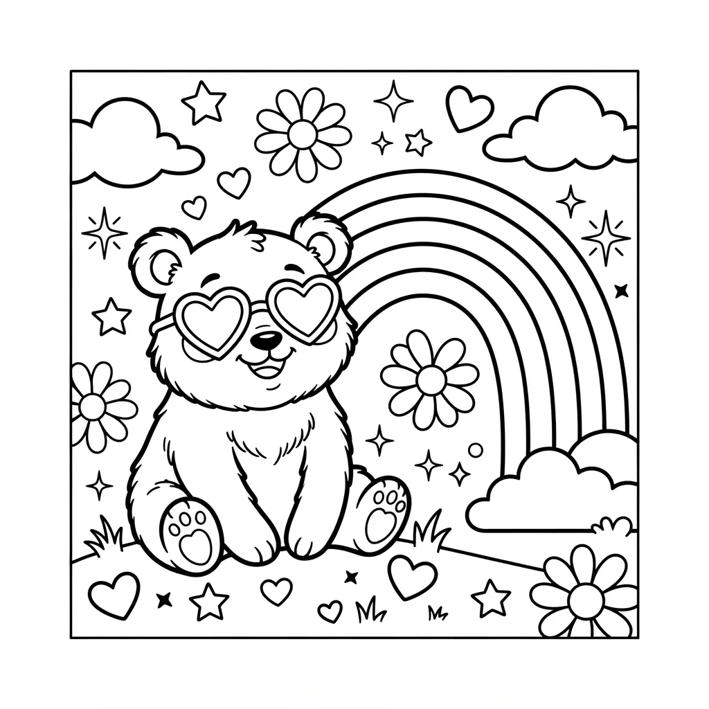 Free Printable Lisa Frank Coloring Pages Sheet 13