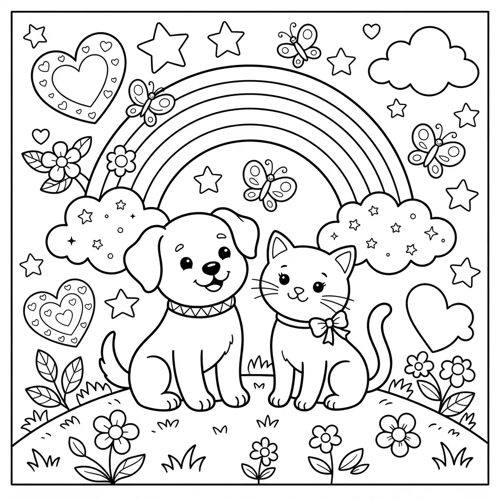 Free Printable Lisa Frank Coloring Pages Sheet 14