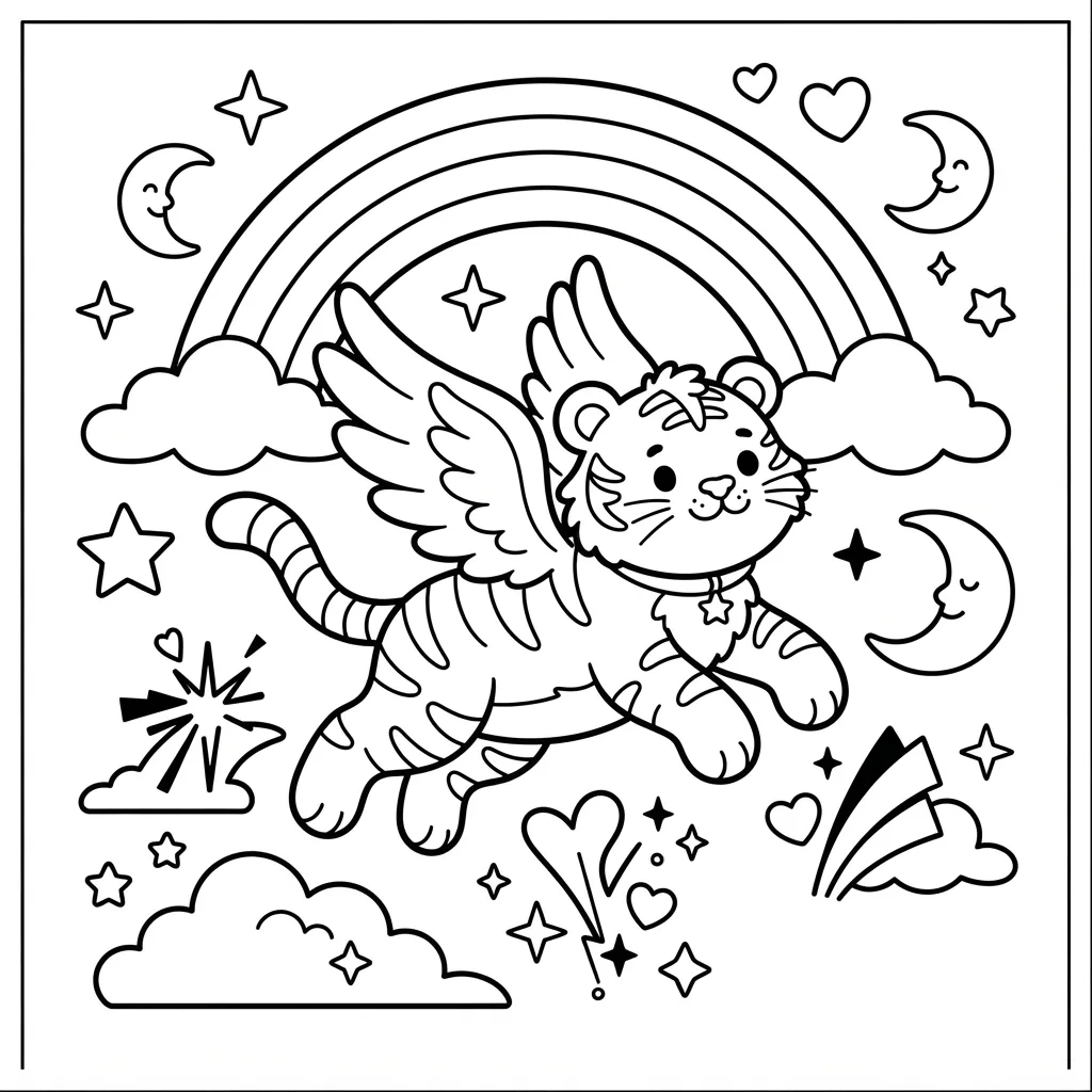 Free Printable Lisa Frank Coloring Pages Sheet 20