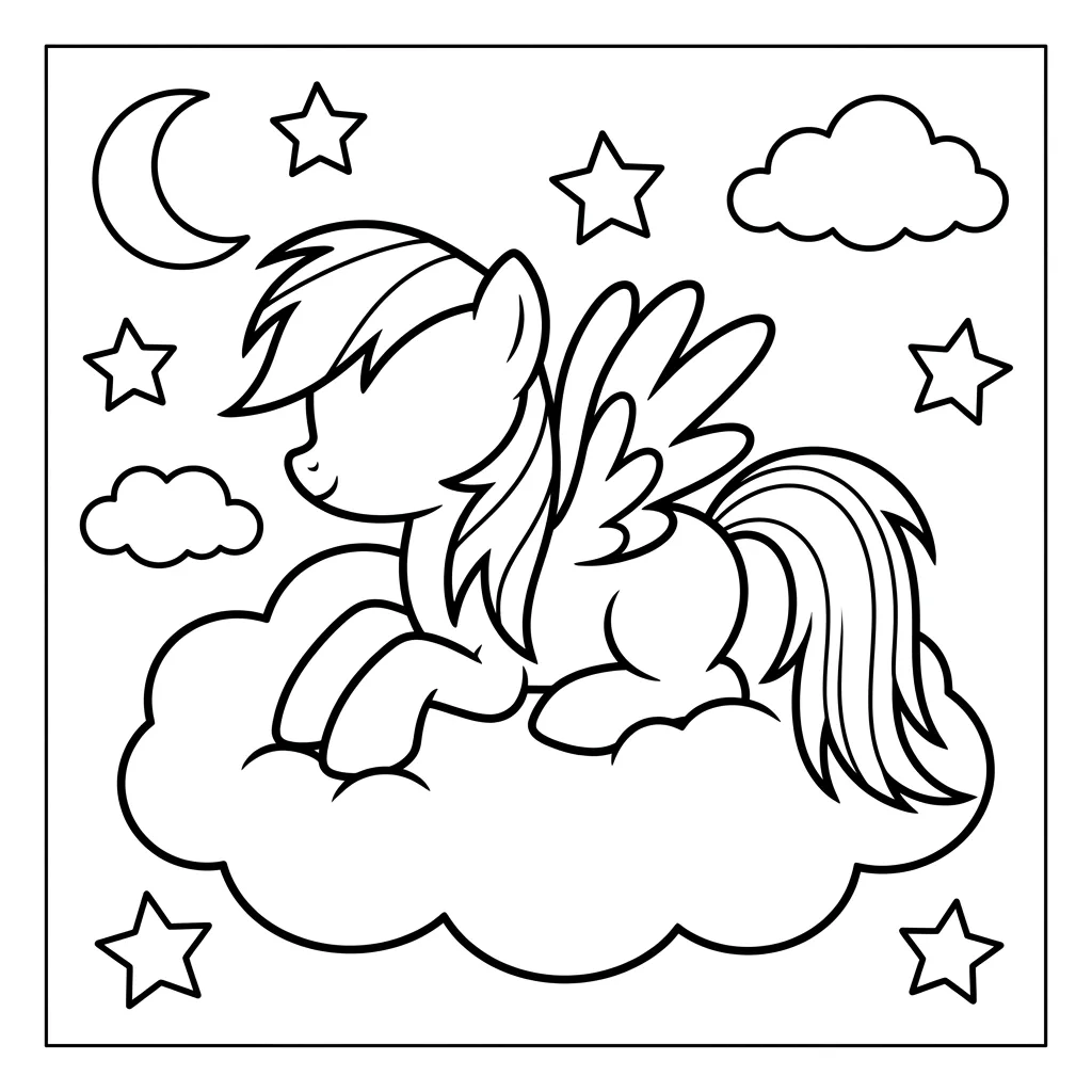 Free Printable Mlp Coloring Pages Sheet 10