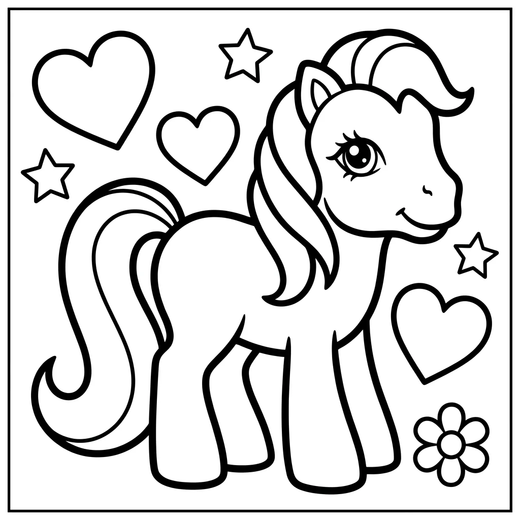 Free Printable Mlp Coloring Pages Sheet 4