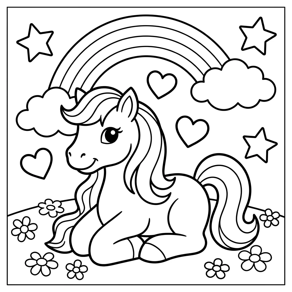 Free Printable Mlp Coloring Pages Sheet 5