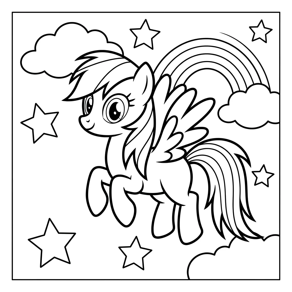 Free Printable Mlp Coloring Pages Sheet 9