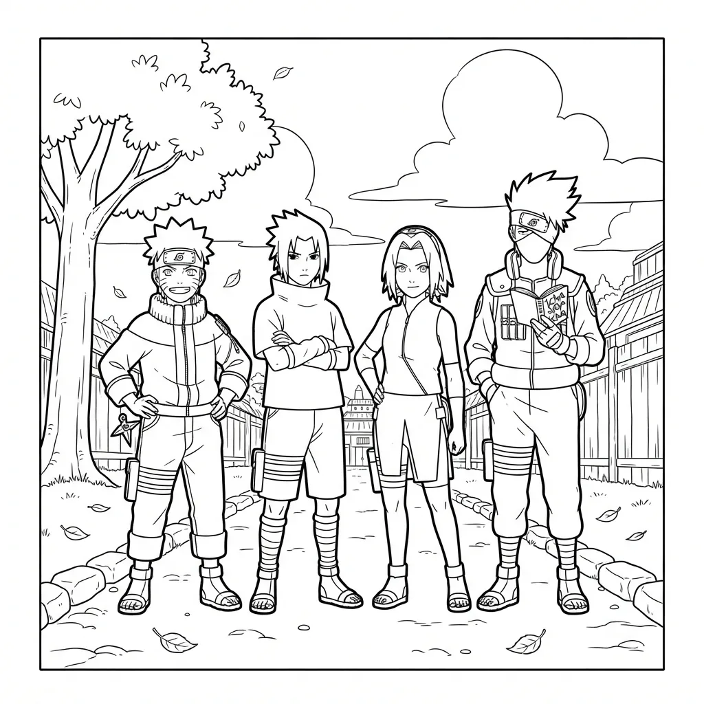 Free Printable Naruto Coloring Pages Sheet 10