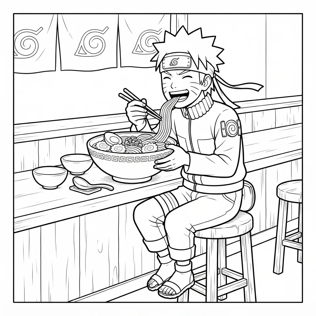 Free Printable Naruto Coloring Pages Sheet 6