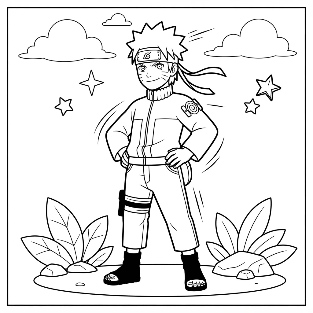 Free Printable Naruto Coloring Pages Sheet 7