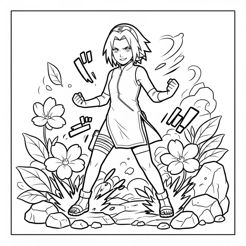 Free Printable Naruto Coloring Pages Sheet 8