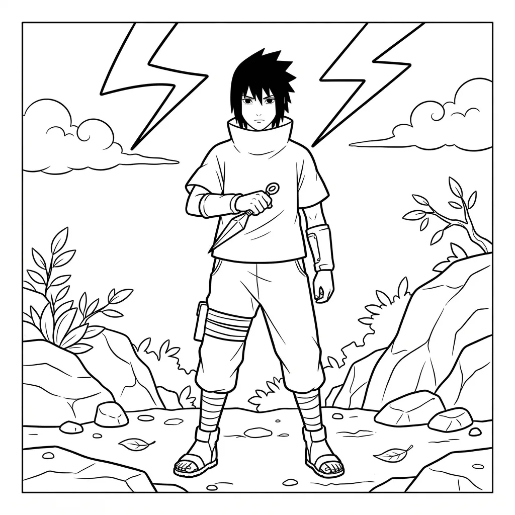 Free Printable Naruto Coloring Pages Sheet 9