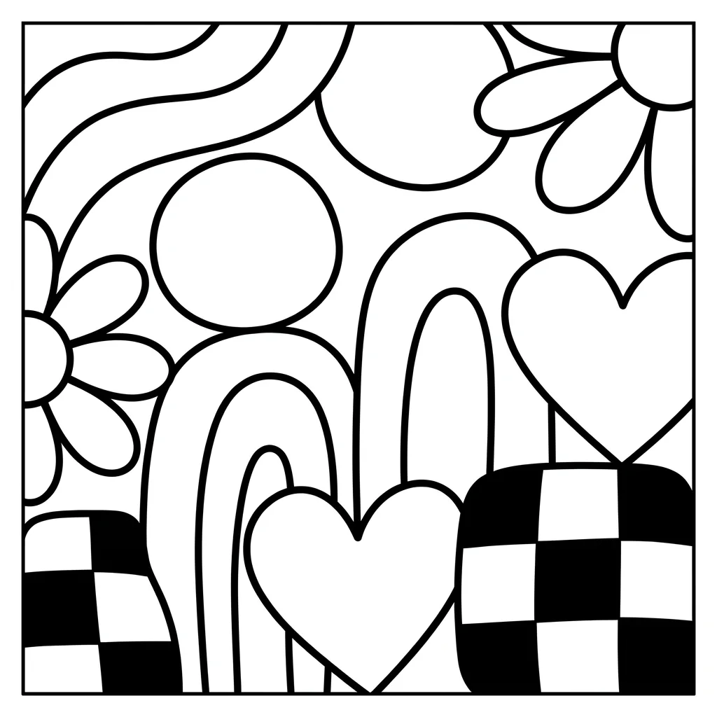Free Printable Pattern Coloring Pages Sheet 1