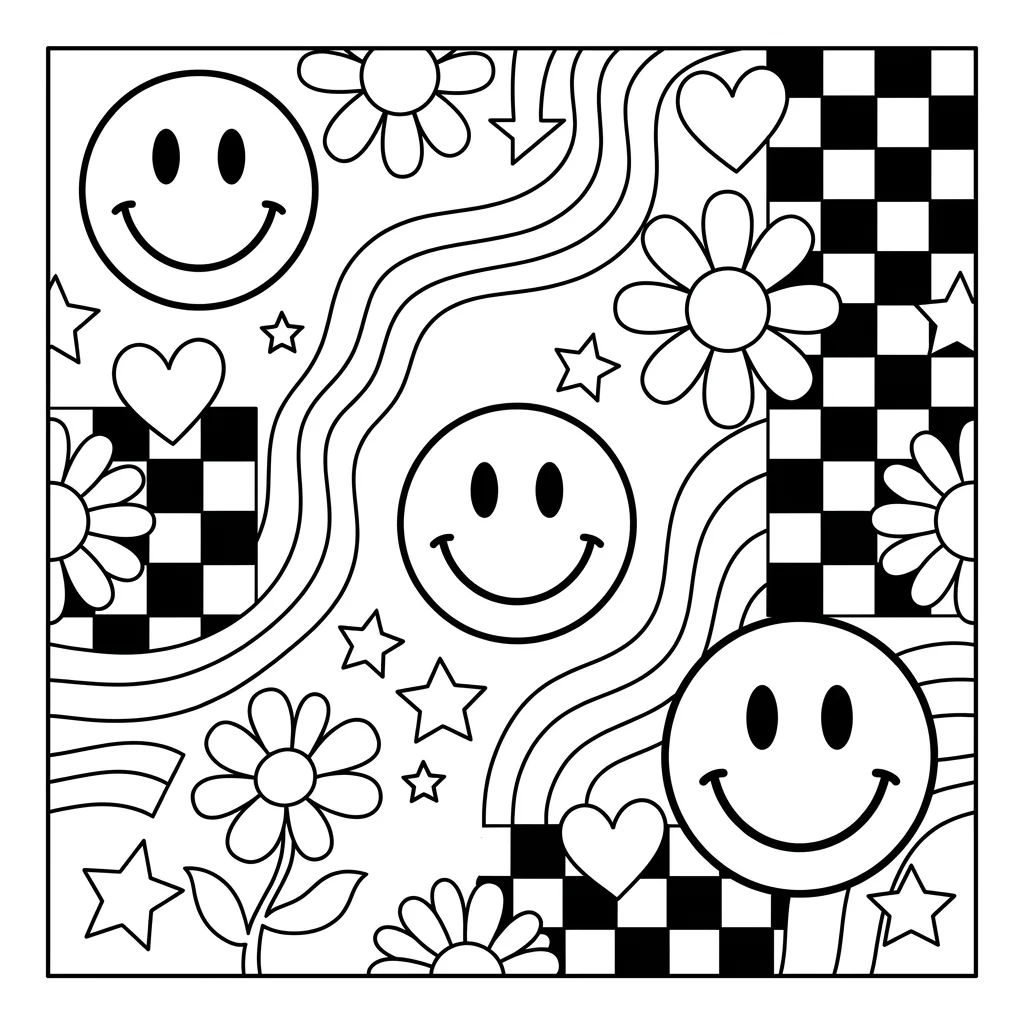 Free Printable Pattern Coloring Pages Sheet 10