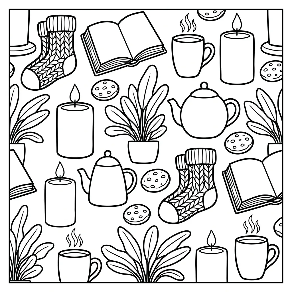 Free Printable Pattern Coloring Pages Sheet 5