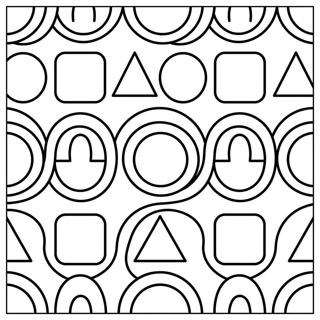 Free Printable Pattern Coloring Pages Sheet 8