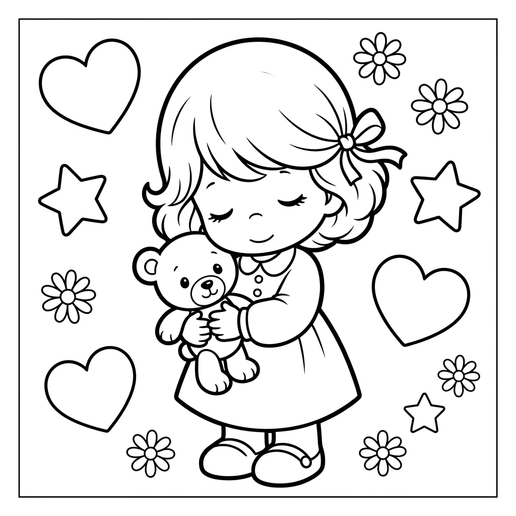 Free Printable Precious Moments Coloring Pages Sheet 4