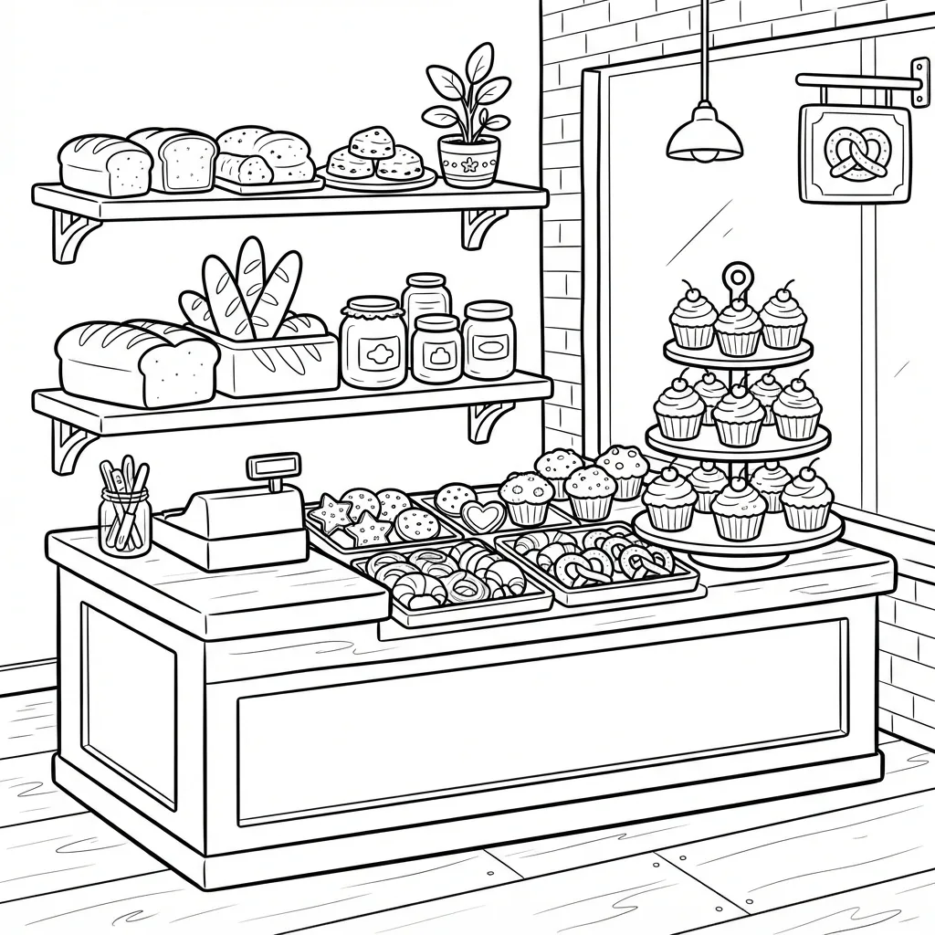 Free Printable Procreate Coloring Pages Sheet 1