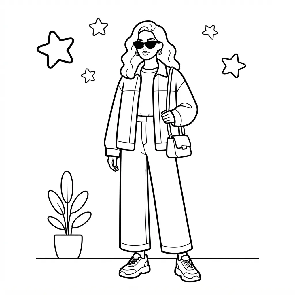 Free Printable Procreate Coloring Pages Sheet 10