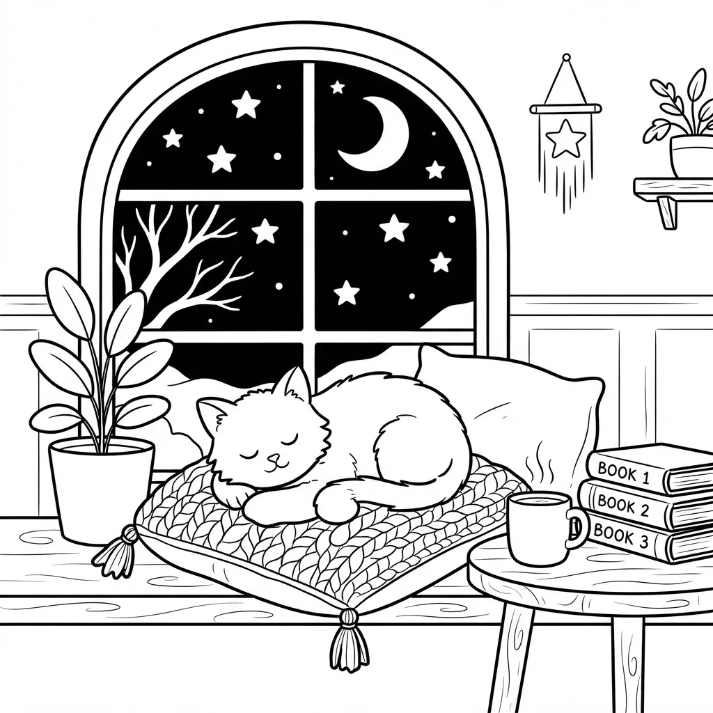 Free Printable Procreate Coloring Pages Sheet 4