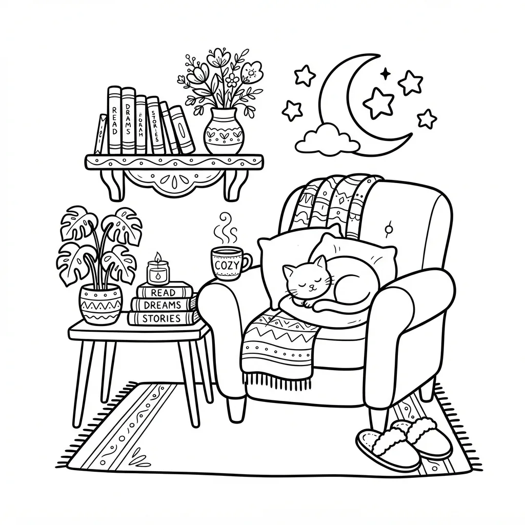 Free Printable Procreate Coloring Pages Sheet 6