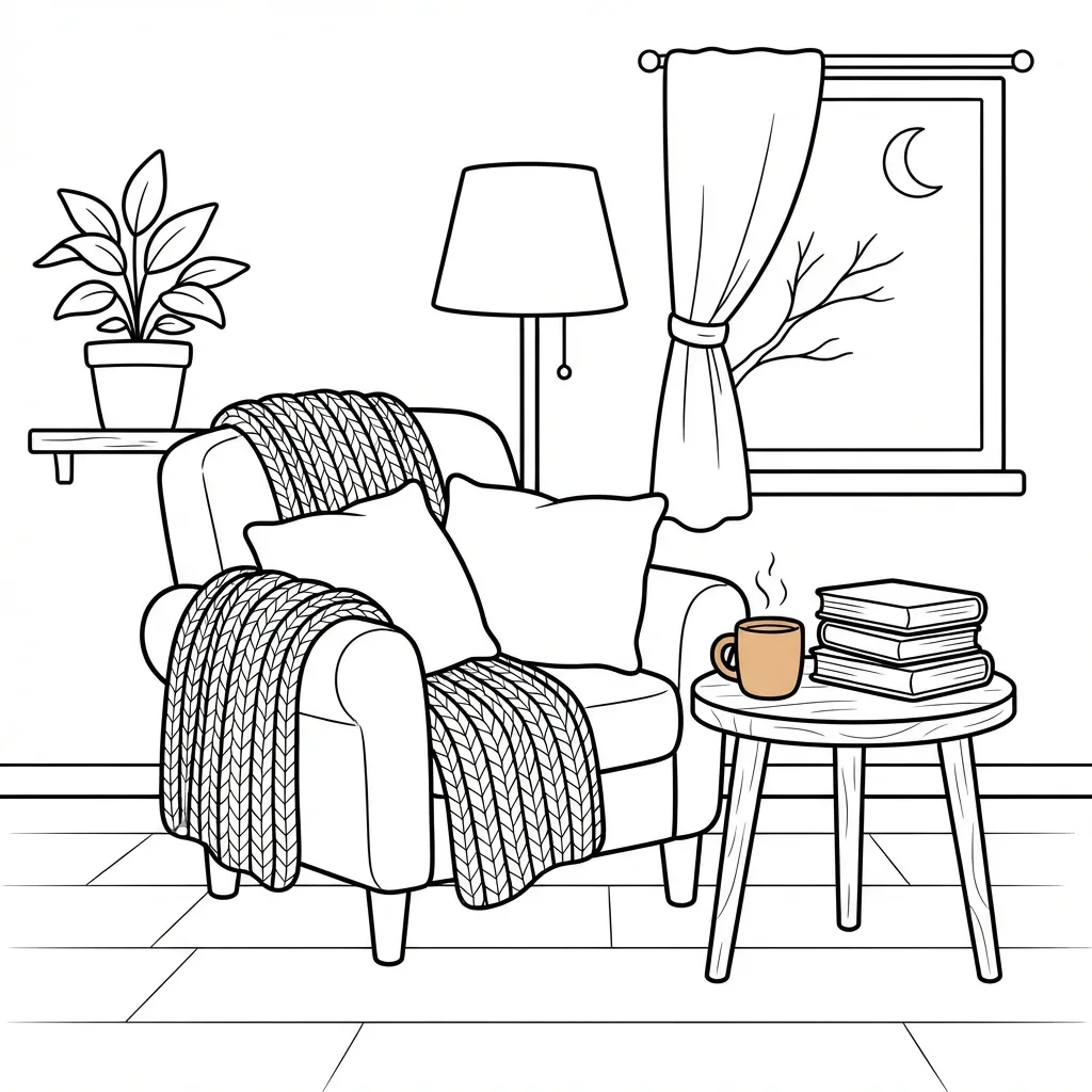 Free Printable Procreate Coloring Pages Sheet 7