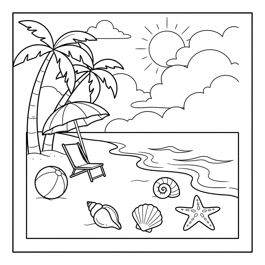 Free Printable Procreate Coloring Pages Sheet 9