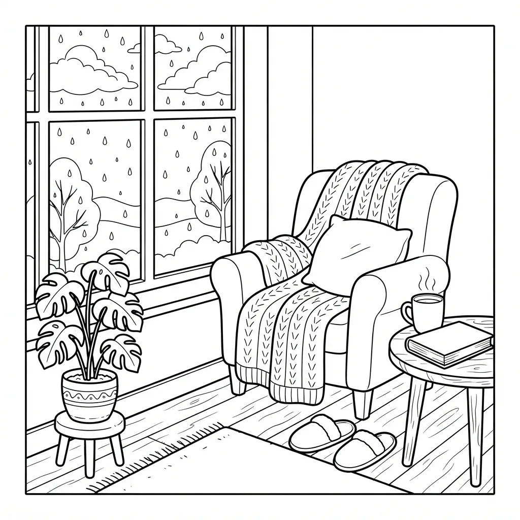 Free Printable Relaxing Coloring Pages Sheet 7