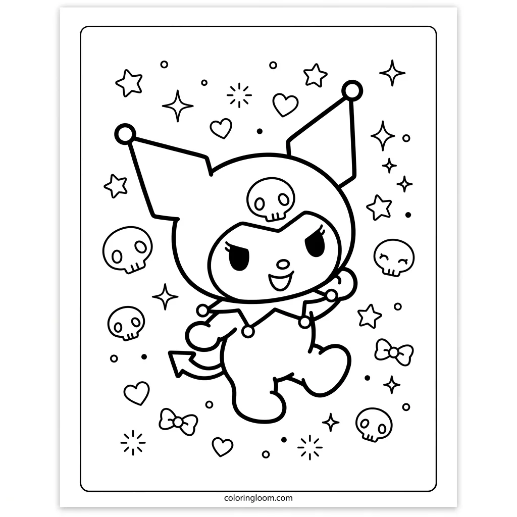 Free Printable Coloring Pages Sanrio Sheet 10