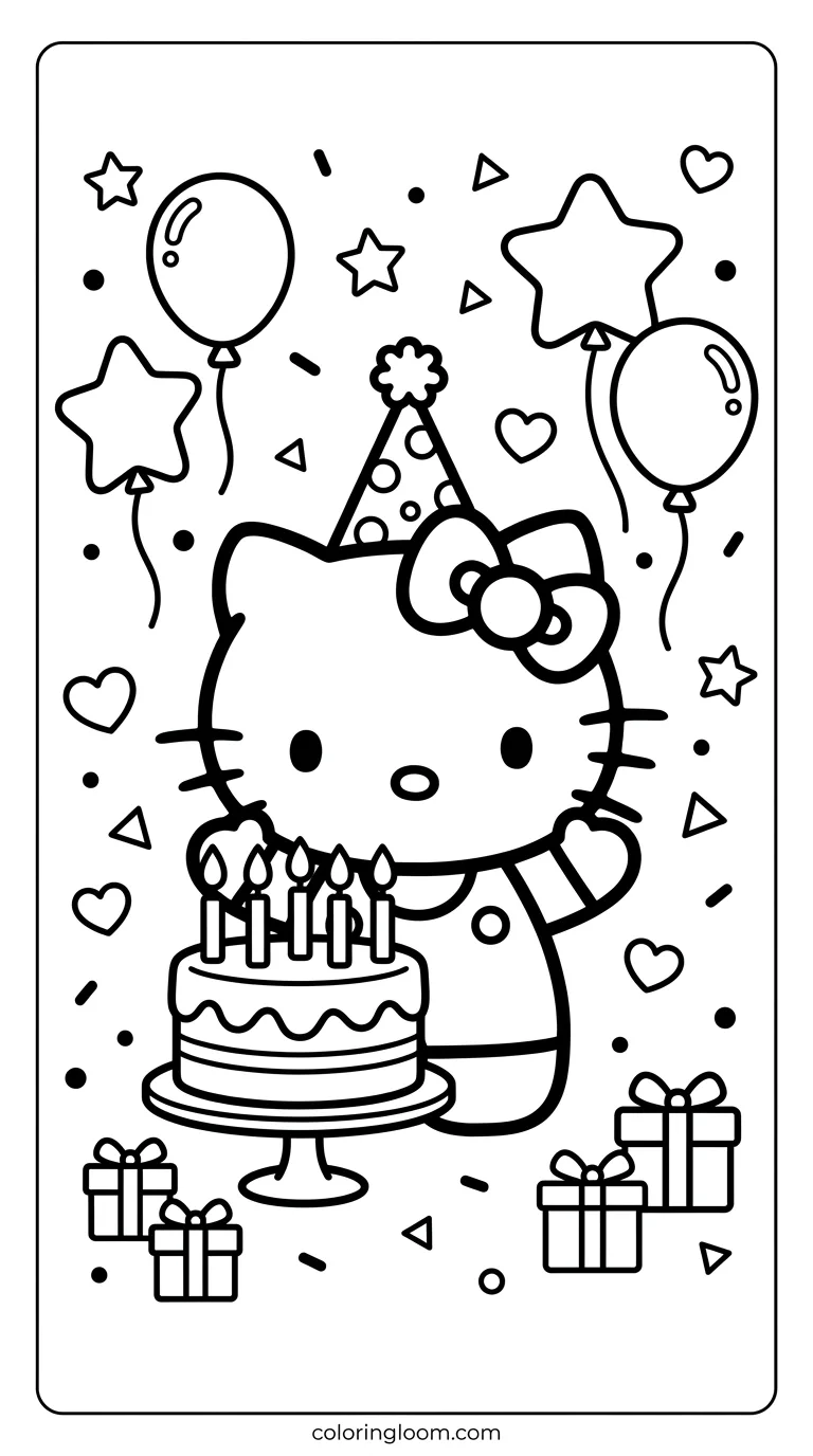 Free Printable Coloring Pages Sanrio Sheet 13