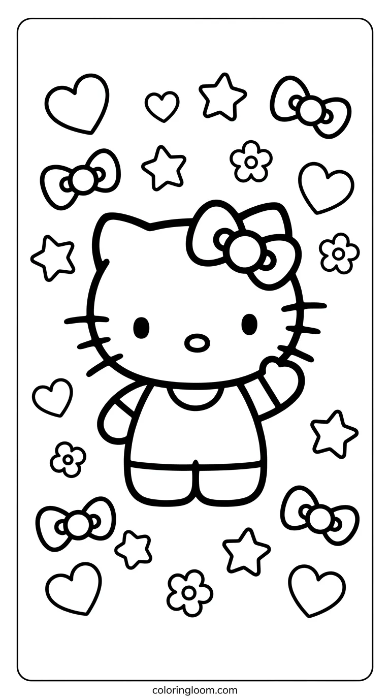 Free Printable Coloring Pages Sanrio Sheet 14