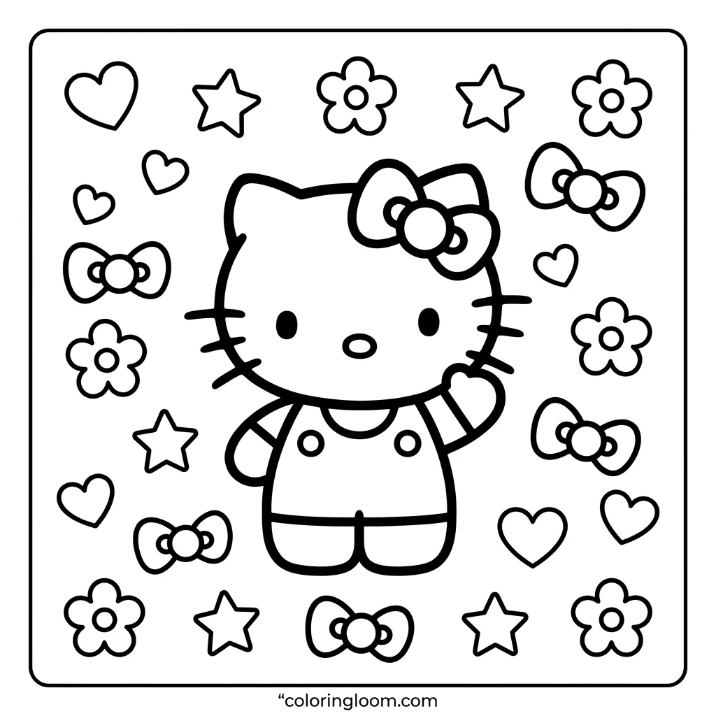 Free Printable Coloring Pages Sanrio Sheet 15