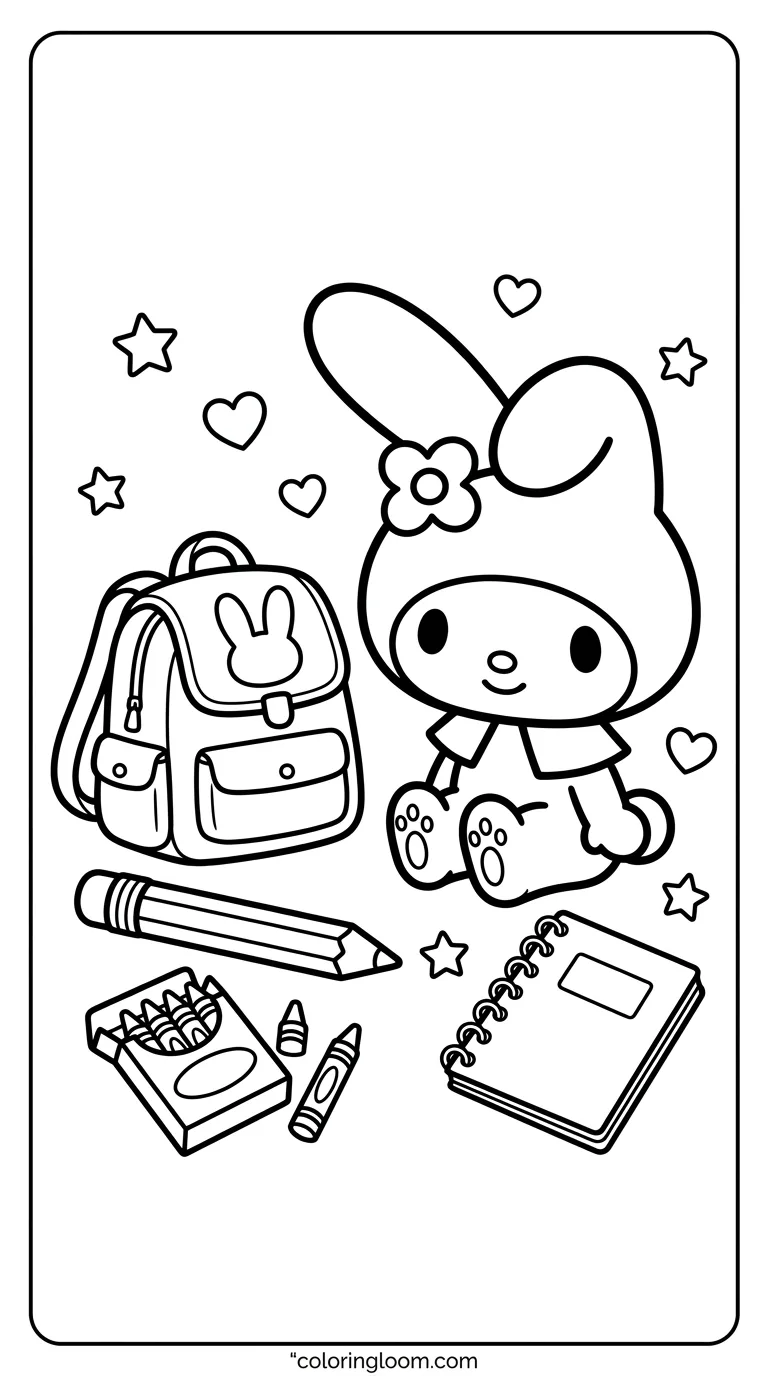 Free Printable Coloring Pages Sanrio Sheet 3