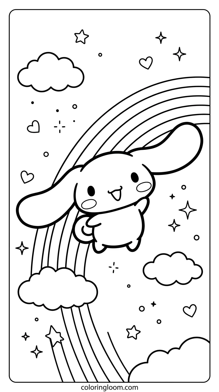 Free Printable Coloring Pages Sanrio Sheet 4