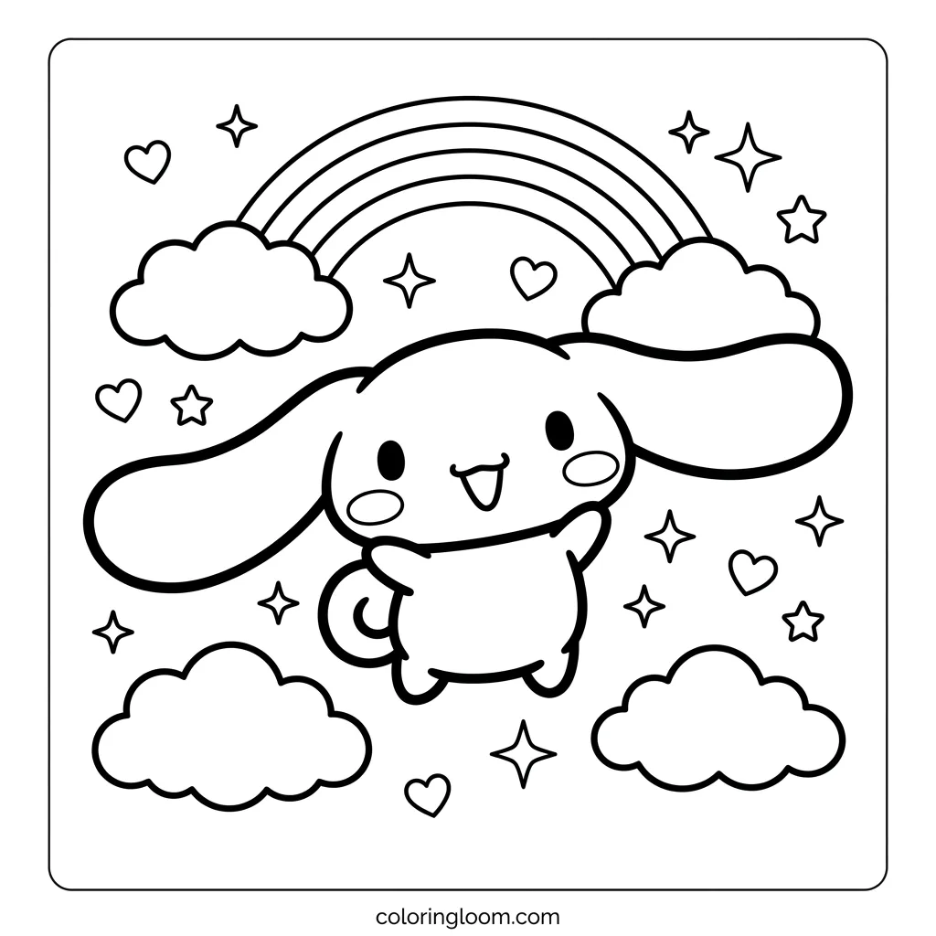 Free Printable Coloring Pages Sanrio Sheet 5